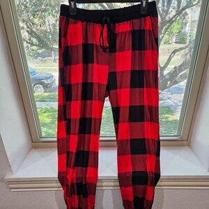 Red and Black Checkered Pajama Pants Size XL